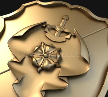 Coat of arms (GR_0037) 3D model for CNC machine